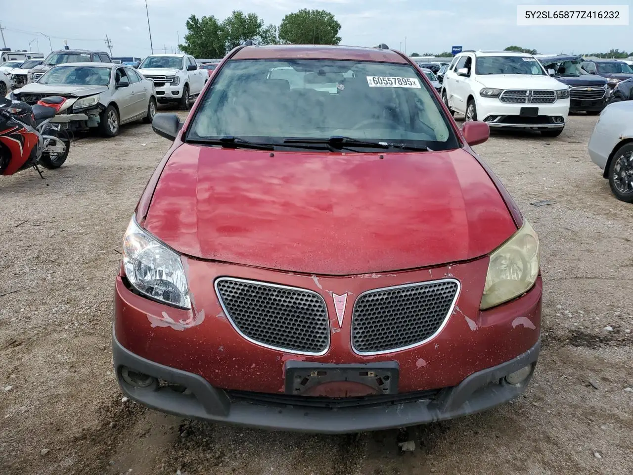 2007 Pontiac Vibe VIN: 5Y2SL65877Z416232 Lot: 60557895