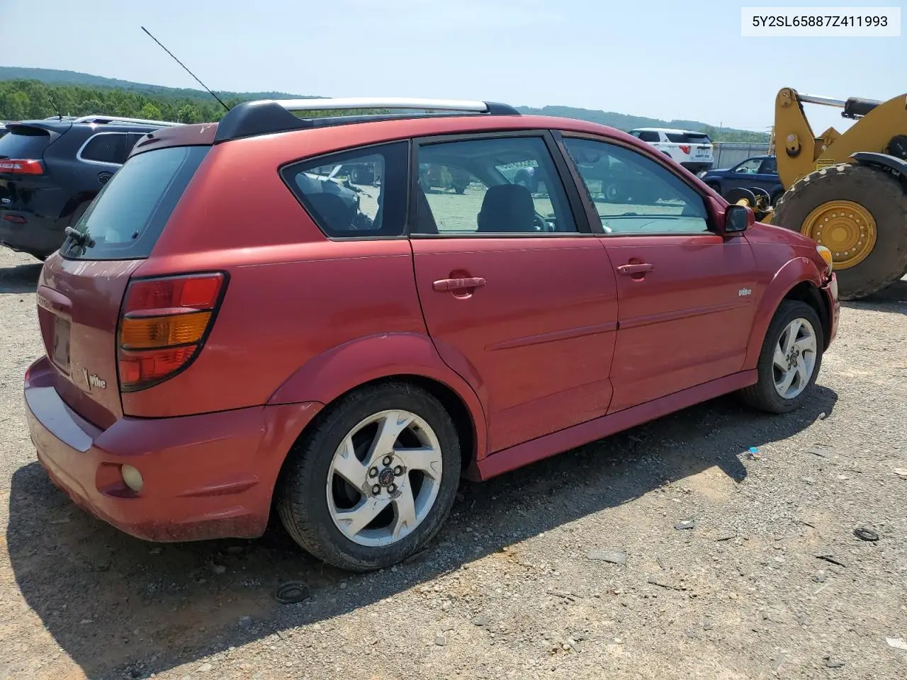 2007 Pontiac Vibe VIN: 5Y2SL65887Z411993 Lot: 62338165