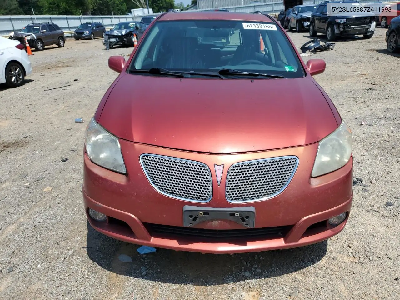 2007 Pontiac Vibe VIN: 5Y2SL65887Z411993 Lot: 62338165
