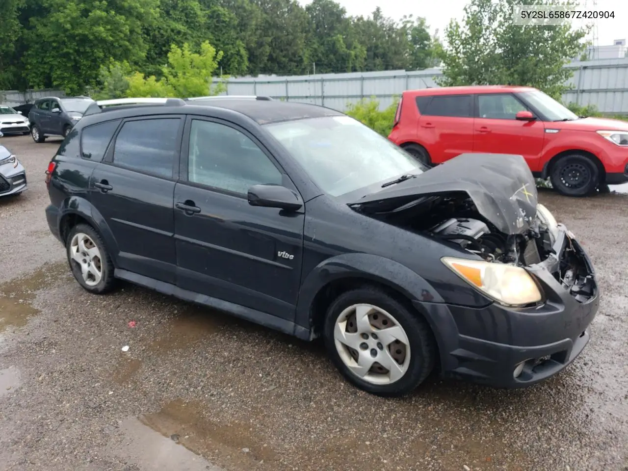 2007 Pontiac Vibe VIN: 5Y2SL65867Z420904 Lot: 62699525