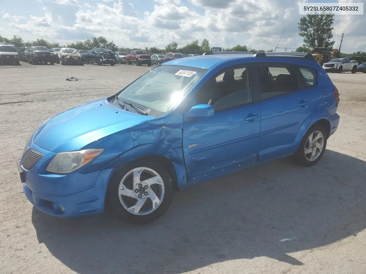 2007 Pontiac Vibe VIN: 5Y2SL65807Z405332 Lot: 62841135