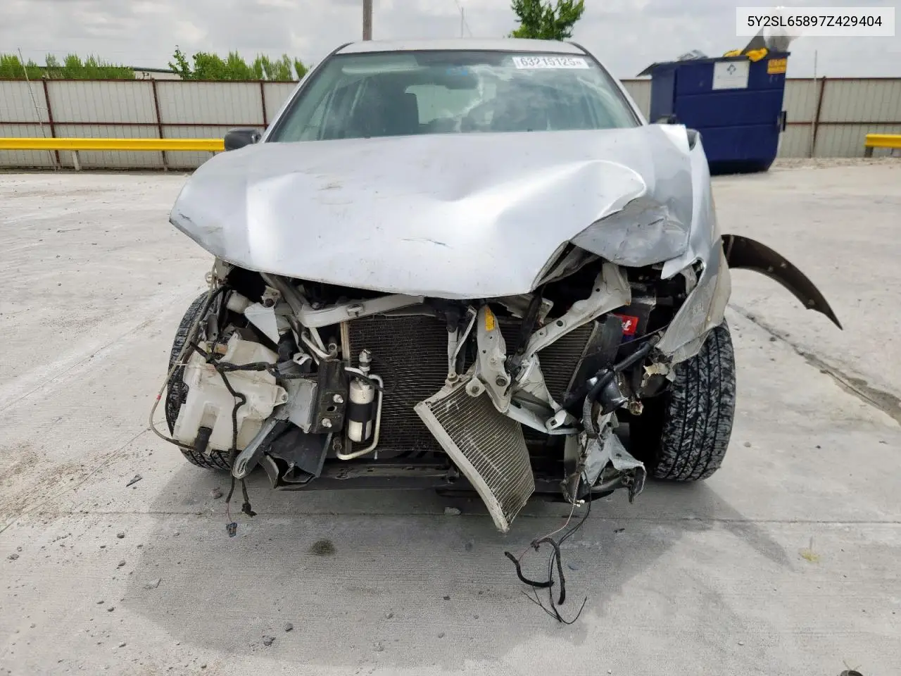 2007 Pontiac Vibe VIN: 5Y2SL65897Z429404 Lot: 63215125