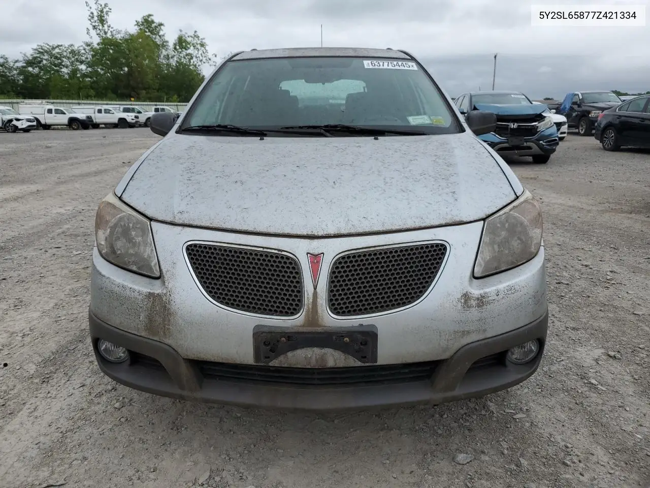2007 Pontiac Vibe VIN: 5Y2SL65877Z421334 Lot: 63775445
