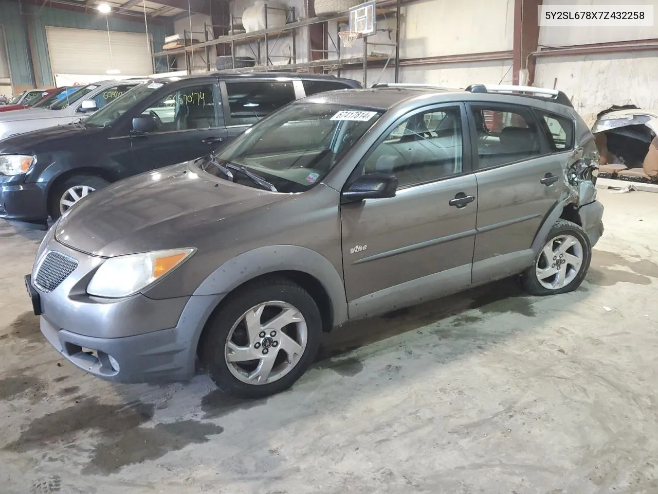 2007 Pontiac Vibe VIN: 5Y2SL678X7Z432258 Lot: 67417814