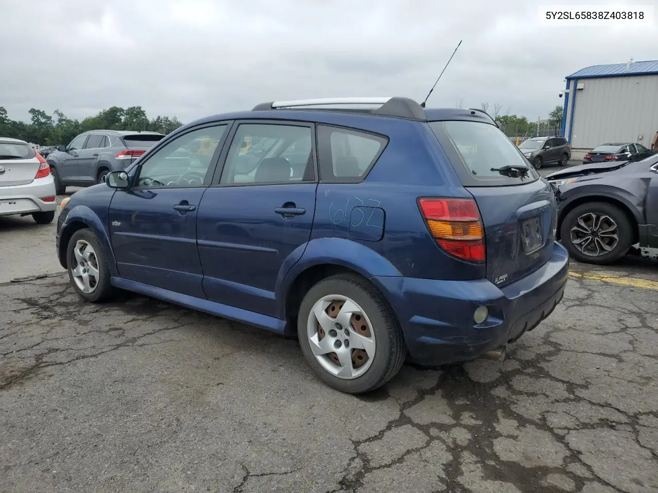2008 Pontiac Vibe VIN: 5Y2SL65838Z403818 Lot: 61658875