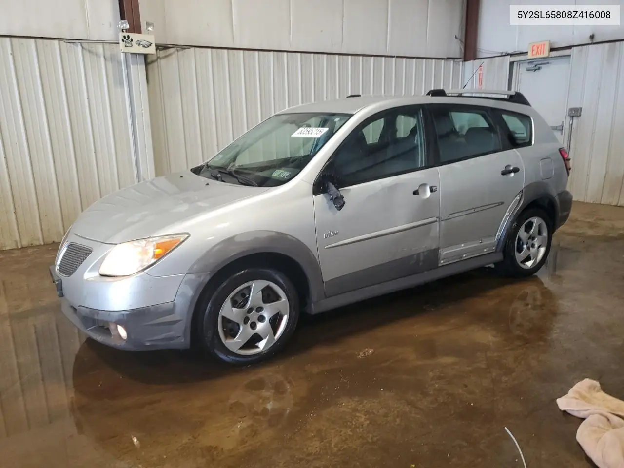 2008 Pontiac Vibe VIN: 5Y2SL65808Z416008 Lot: 63595215