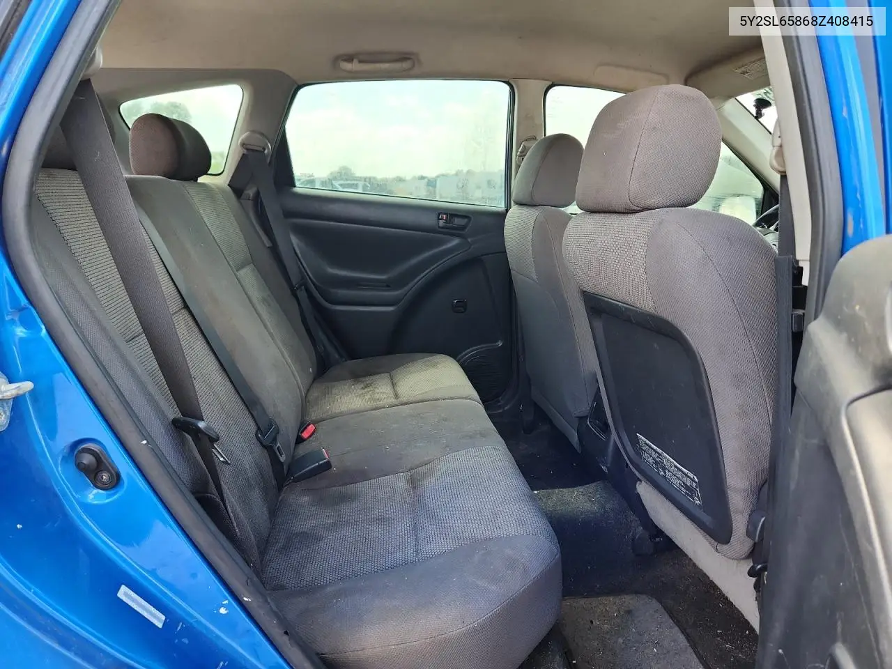 2008 Pontiac Vibe VIN: 5Y2SL65868Z408415 Lot: 63689245