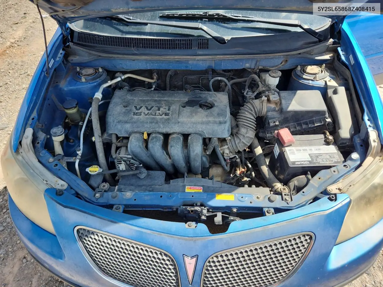 2008 Pontiac Vibe VIN: 5Y2SL65868Z408415 Lot: 63689245