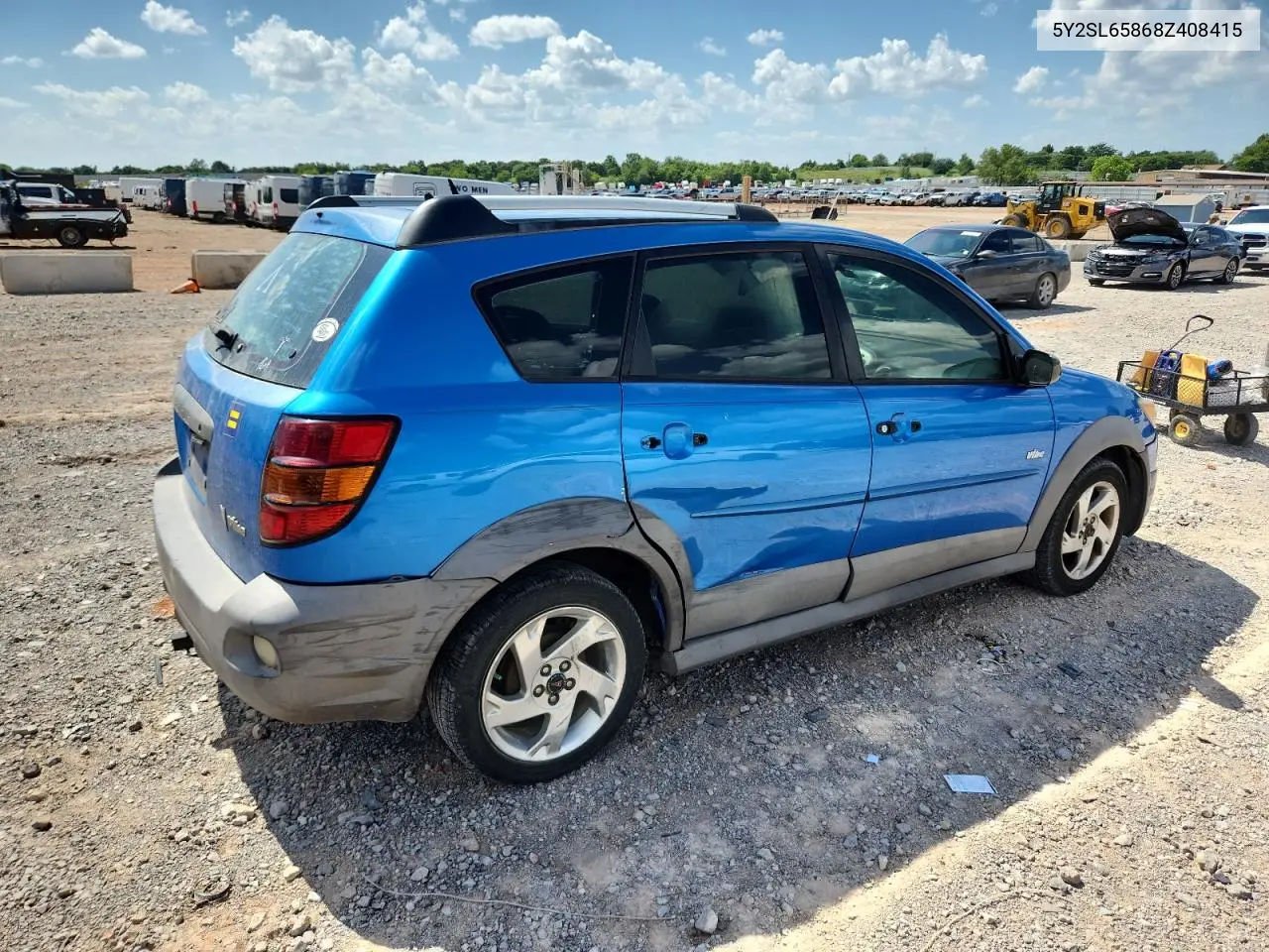 2008 Pontiac Vibe VIN: 5Y2SL65868Z408415 Lot: 63689245