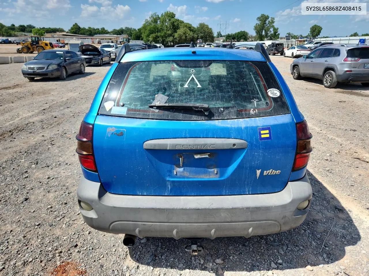 2008 Pontiac Vibe VIN: 5Y2SL65868Z408415 Lot: 63689245