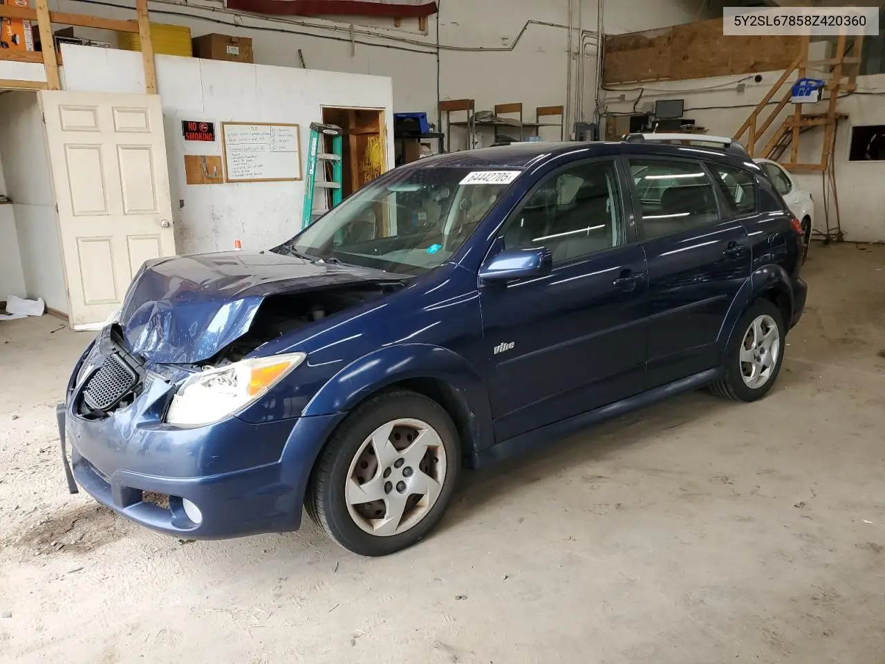 2008 Pontiac Vibe VIN: 5Y2SL67858Z420360 Lot: 64442705