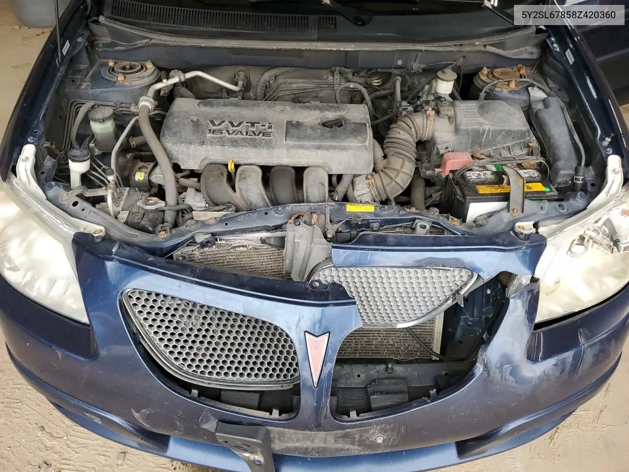 2008 Pontiac Vibe VIN: 5Y2SL67858Z420360 Lot: 64442705
