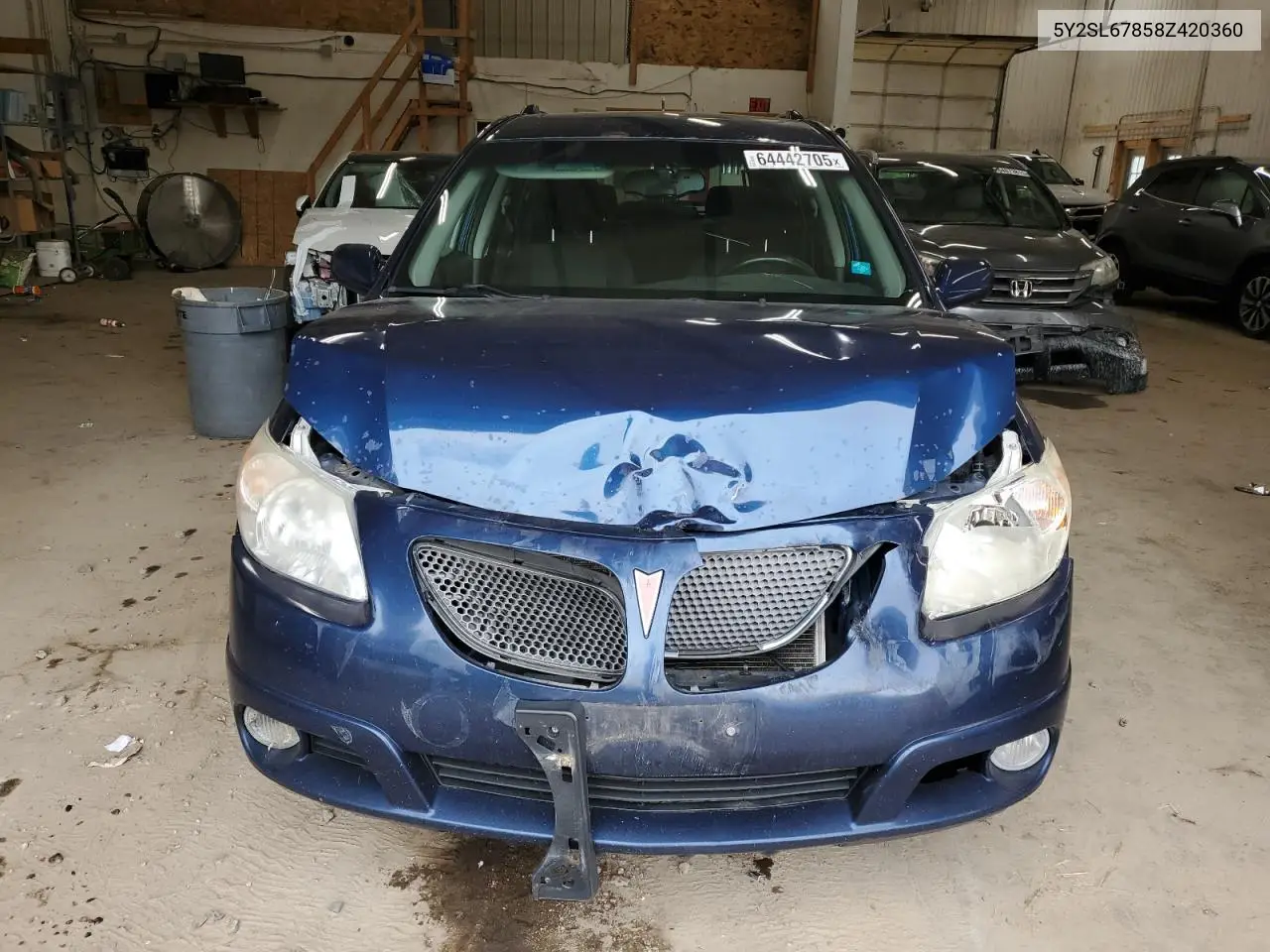 2008 Pontiac Vibe VIN: 5Y2SL67858Z420360 Lot: 64442705