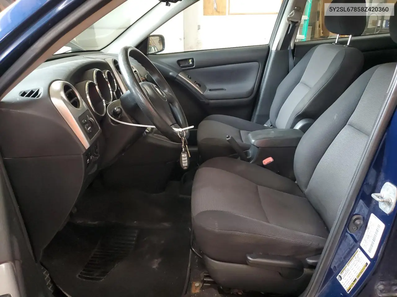 2008 Pontiac Vibe VIN: 5Y2SL67858Z420360 Lot: 64442705