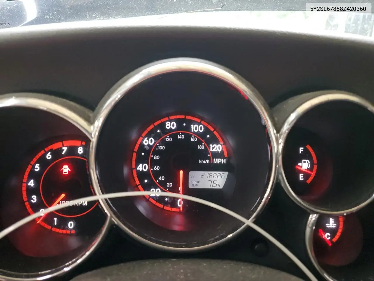 2008 Pontiac Vibe VIN: 5Y2SL67858Z420360 Lot: 64442705