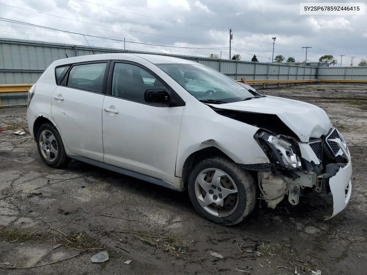 2009 Pontiac Vibe VIN: 5Y2SP67859Z446415 Lot: 55310155