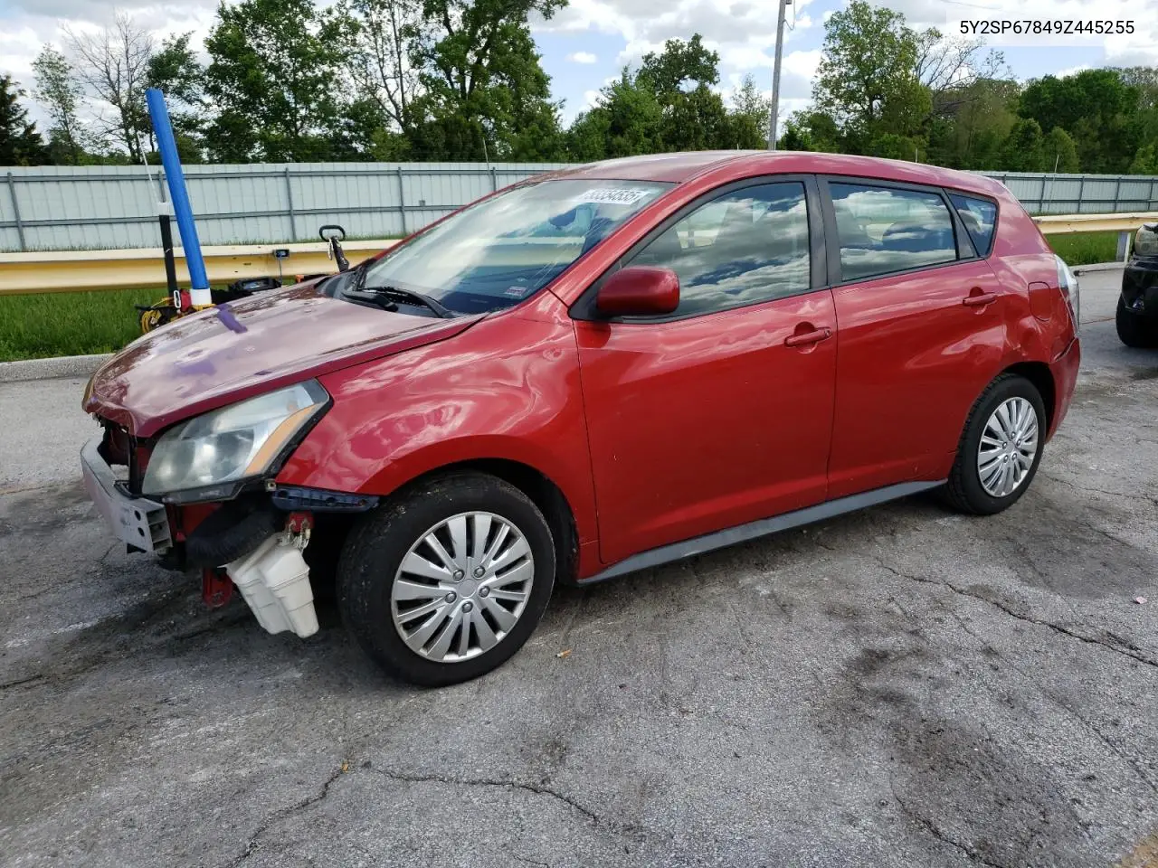 2009 Pontiac Vibe VIN: 5Y2SP67849Z445255 Lot: 55554535