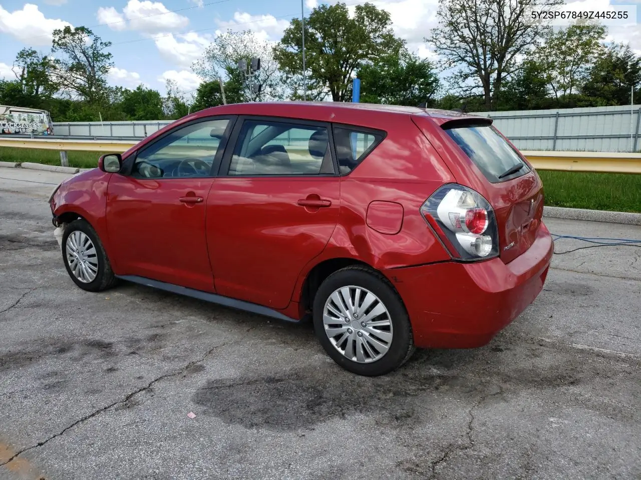 2009 Pontiac Vibe VIN: 5Y2SP67849Z445255 Lot: 55554535