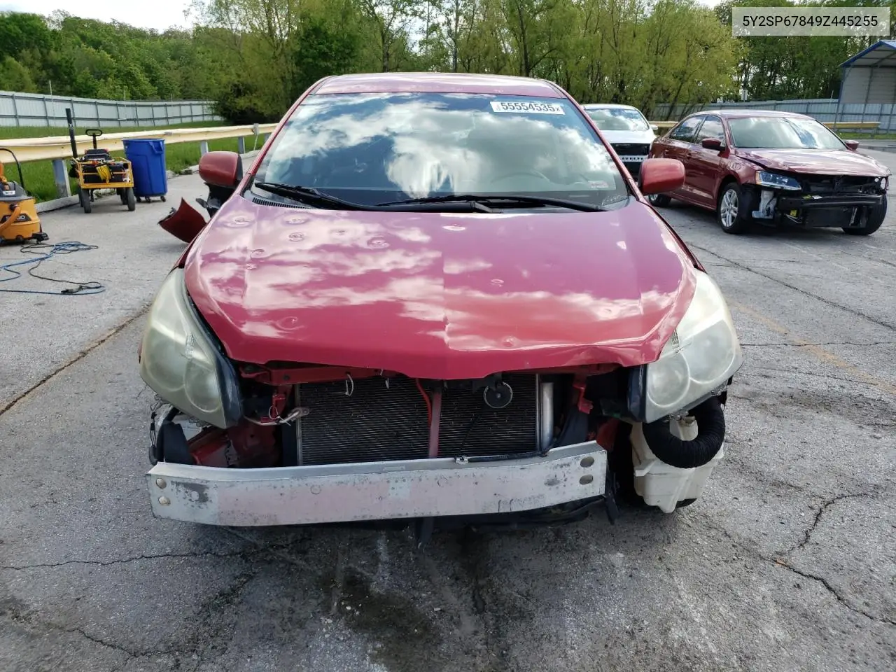 2009 Pontiac Vibe VIN: 5Y2SP67849Z445255 Lot: 55554535