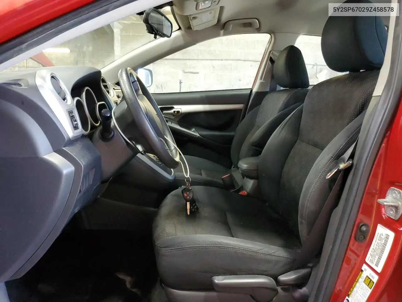 2009 Pontiac Vibe VIN: 5Y2SP67029Z458578 Lot: 56288315