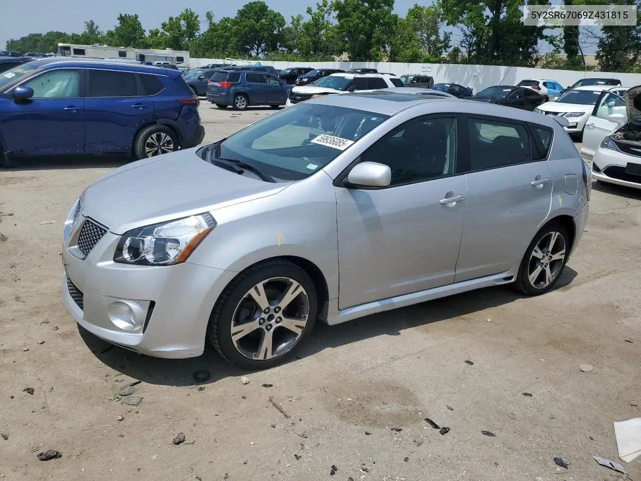 2009 Pontiac Vibe Gt VIN: 5Y2SR67069Z431815 Lot: 59936085