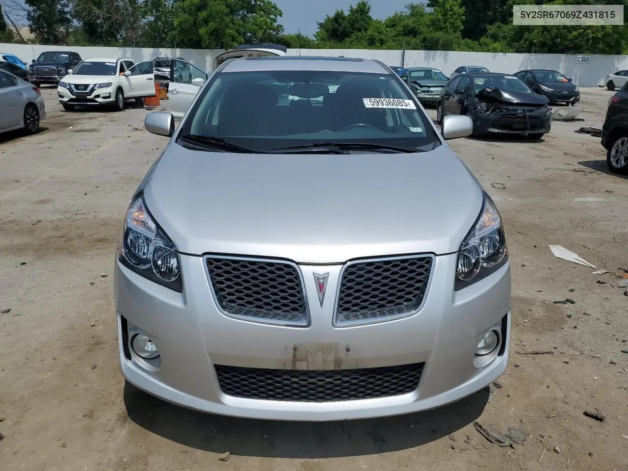 2009 Pontiac Vibe Gt VIN: 5Y2SR67069Z431815 Lot: 59936085