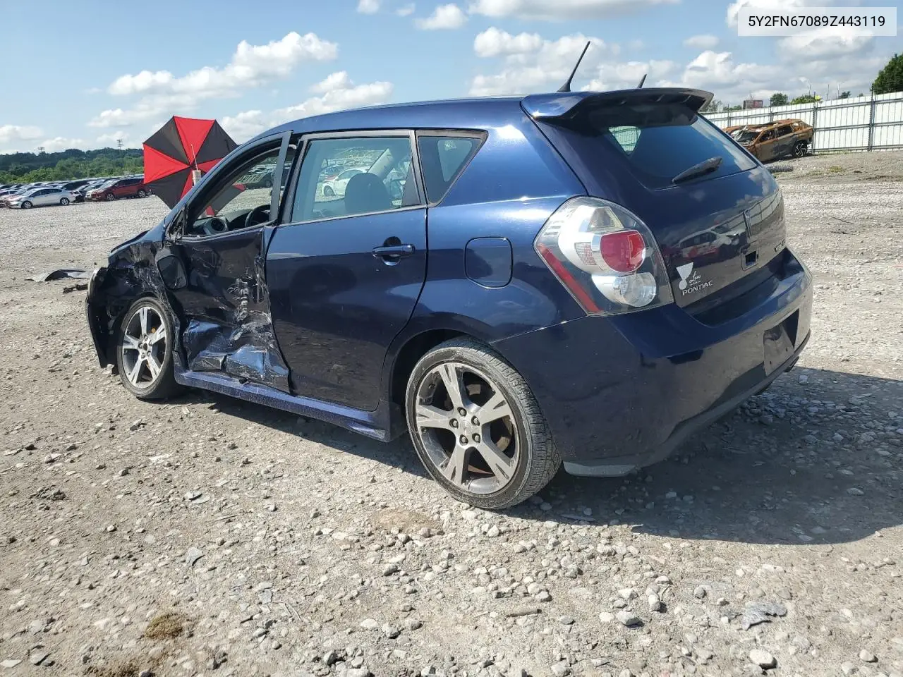 2009 Pontiac Vibe Gt VIN: 5Y2FN67089Z443119 Lot: 61194155