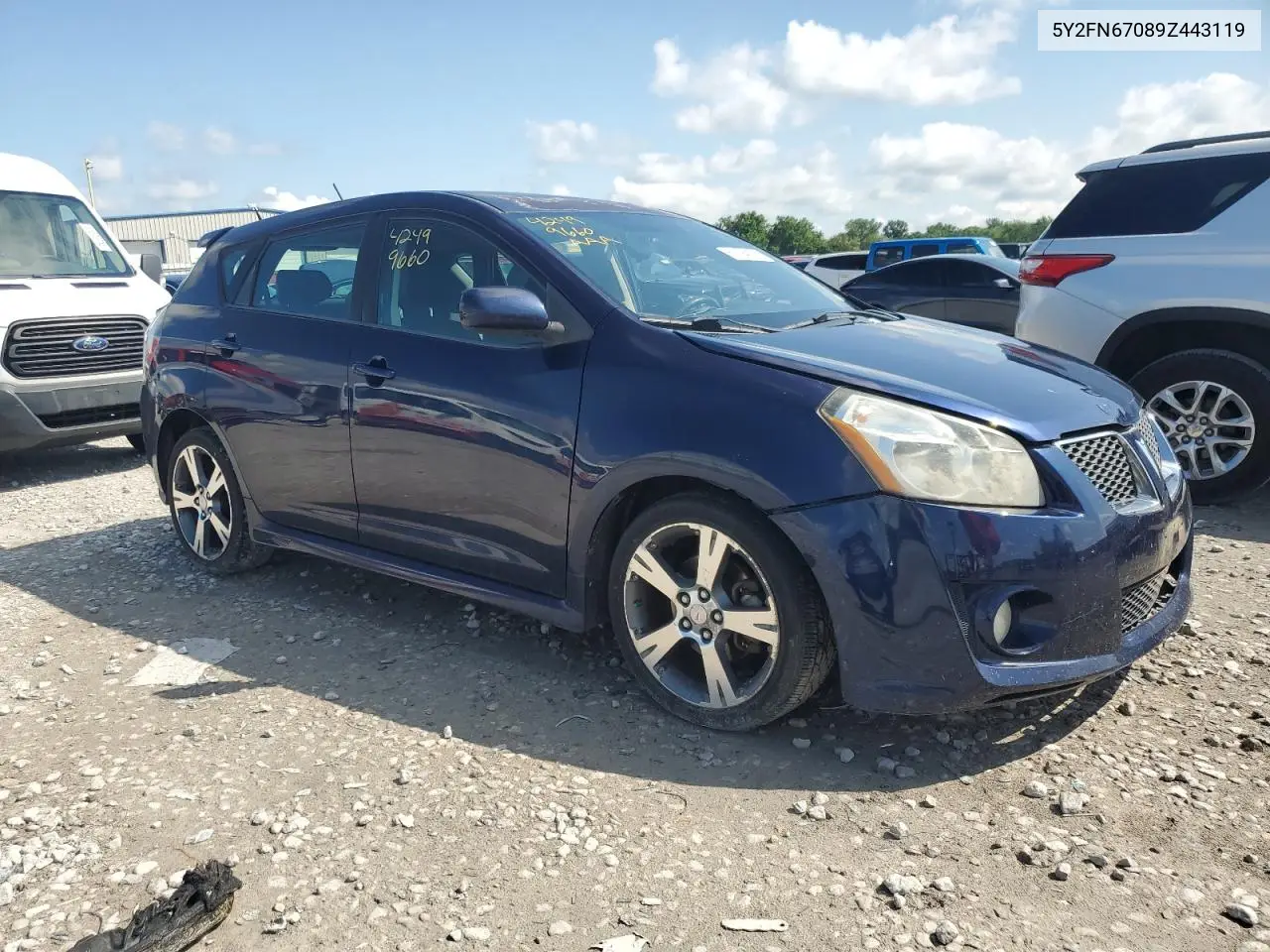 2009 Pontiac Vibe Gt VIN: 5Y2FN67089Z443119 Lot: 61194155