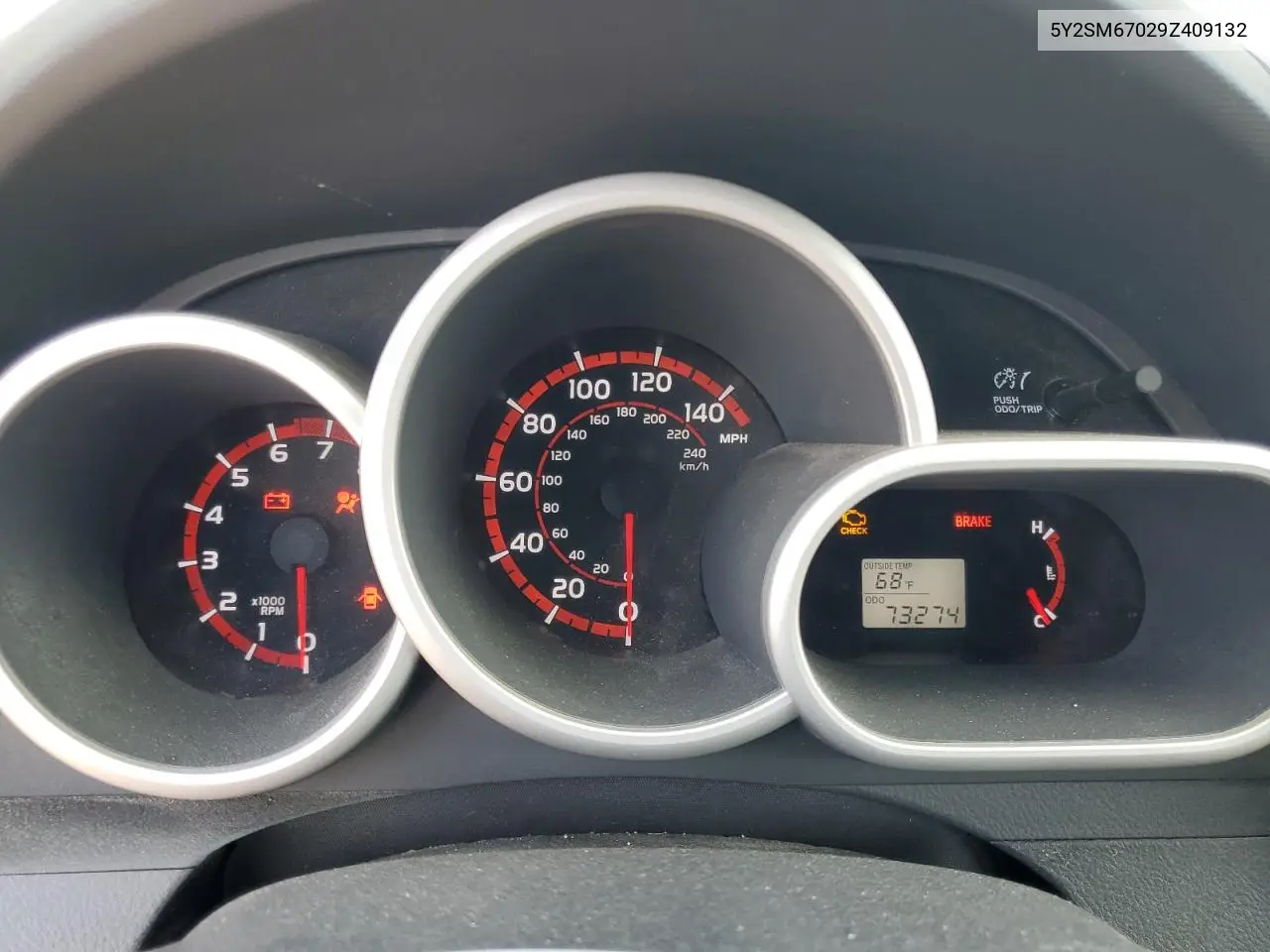2009 Pontiac Vibe VIN: 5Y2SM67029Z409132 Lot: 62008265