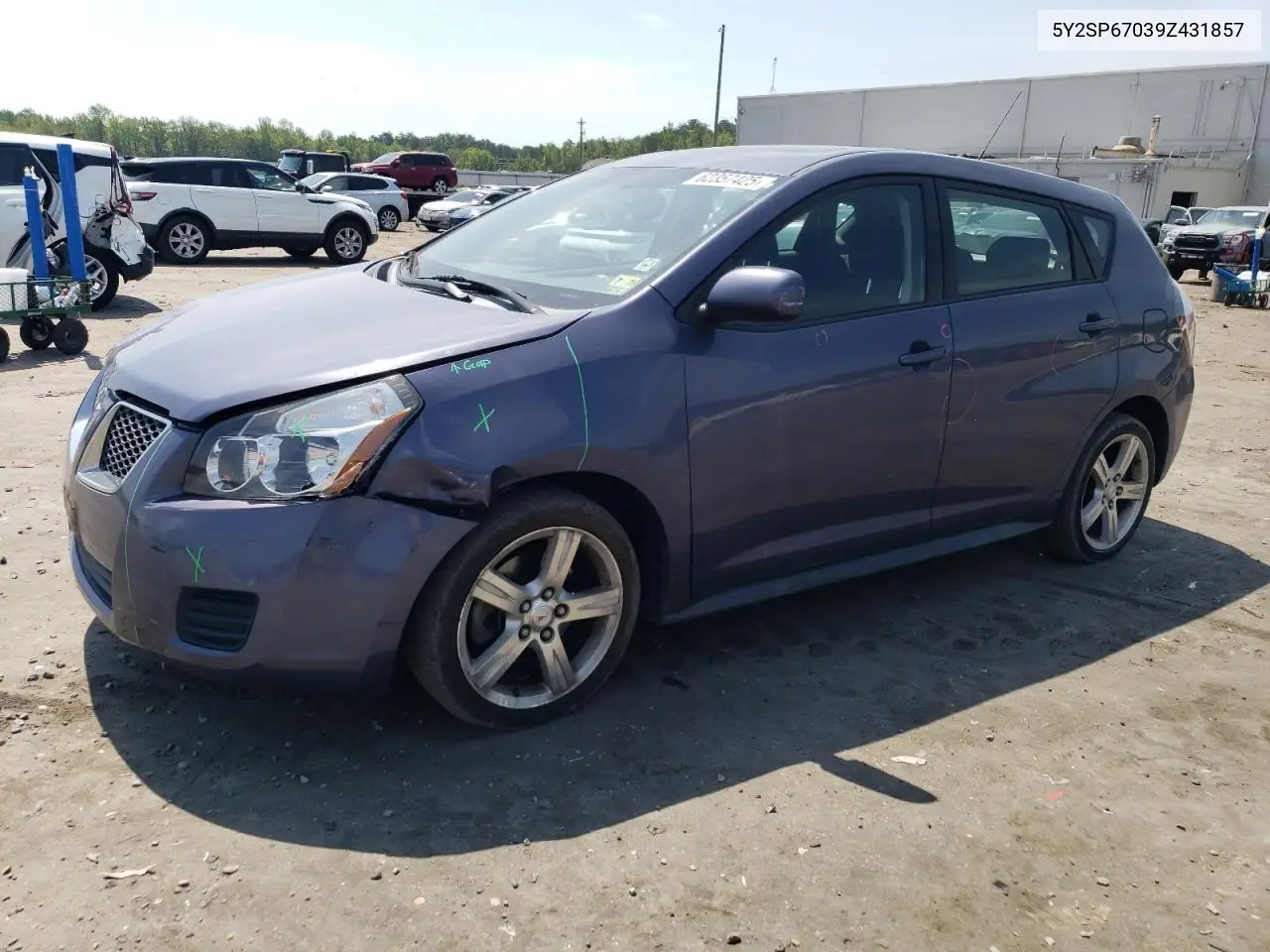 2009 Pontiac Vibe VIN: 5Y2SP67039Z431857 Lot: 62357425
