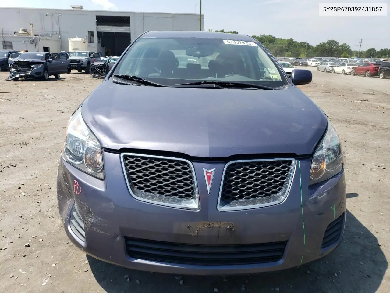 2009 Pontiac Vibe VIN: 5Y2SP67039Z431857 Lot: 62357425