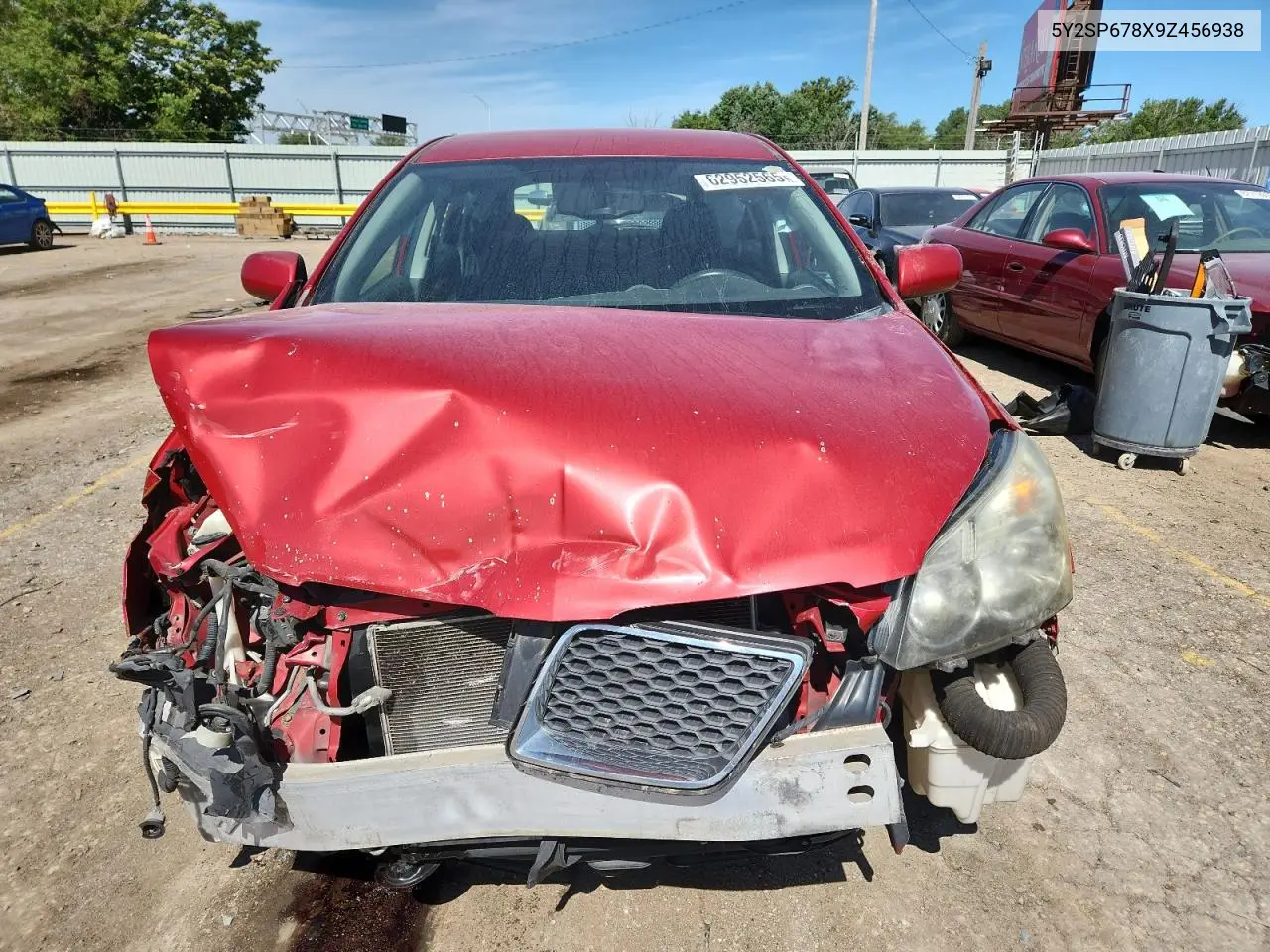 2009 Pontiac Vibe VIN: 5Y2SP678X9Z456938 Lot: 62952565