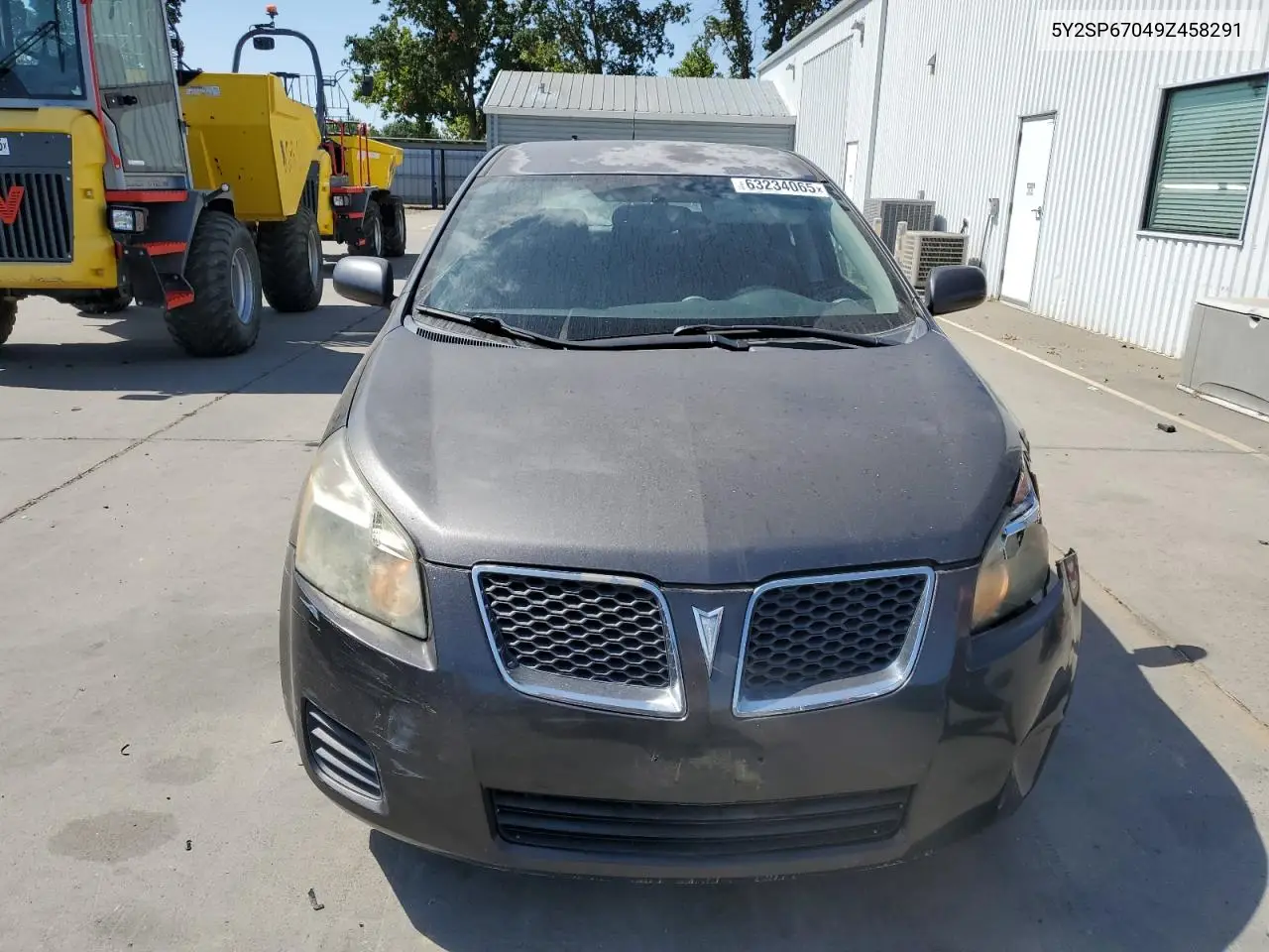 2009 Pontiac Vibe VIN: 5Y2SP67049Z458291 Lot: 63234065
