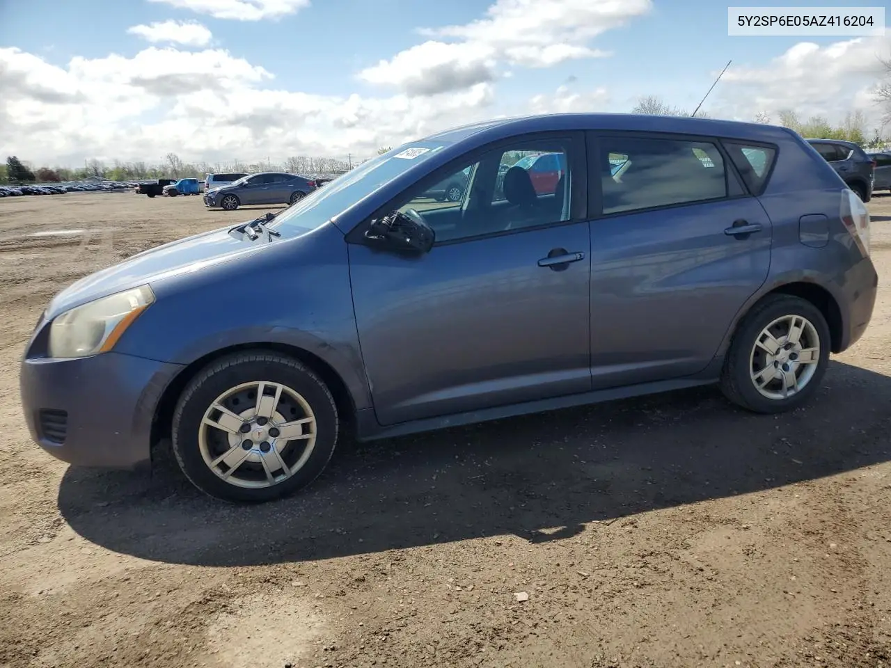 2010 Pontiac Vibe VIN: 5Y2SP6E05AZ416204 Lot: 56148805