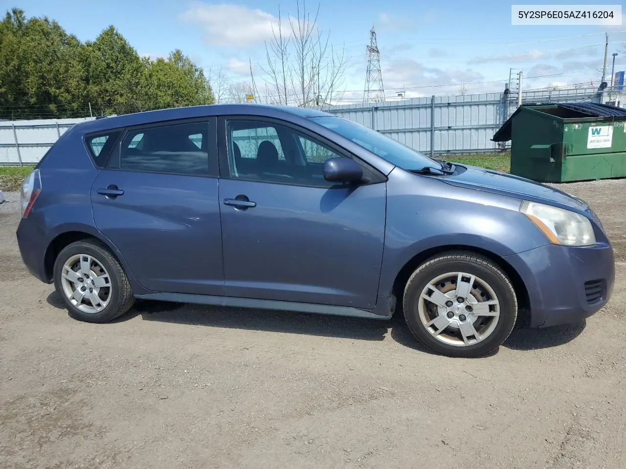 2010 Pontiac Vibe VIN: 5Y2SP6E05AZ416204 Lot: 56148805