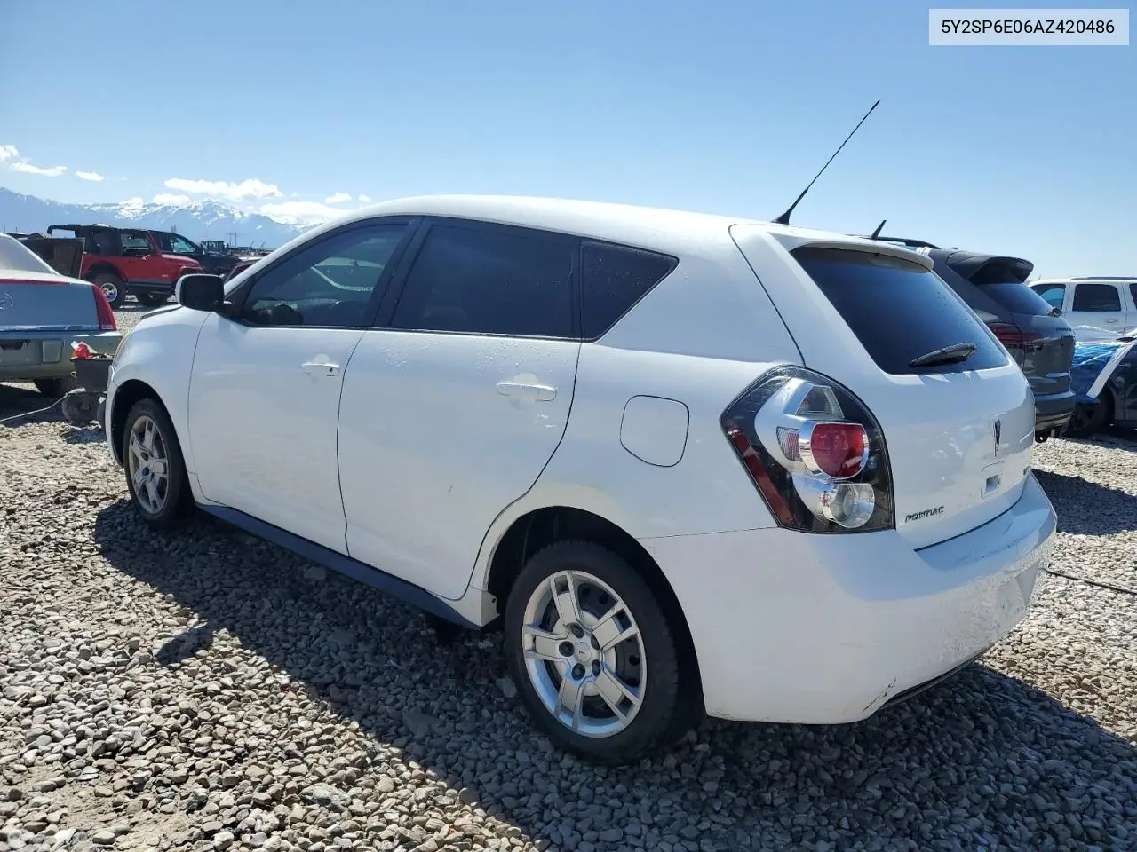 2010 Pontiac Vibe VIN: 5Y2SP6E06AZ420486 Lot: 56232515