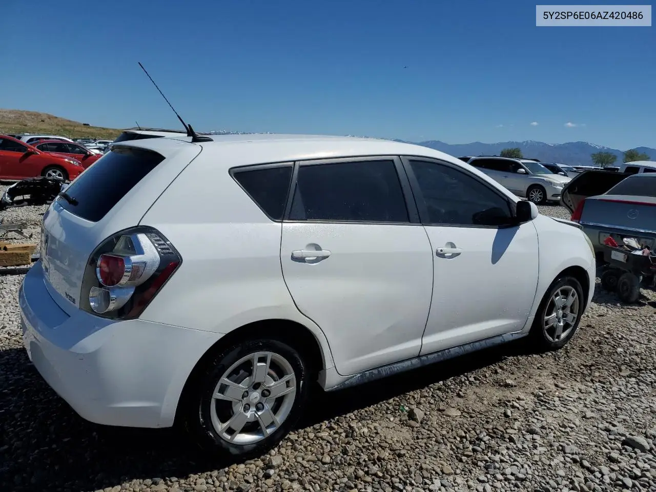 2010 Pontiac Vibe VIN: 5Y2SP6E06AZ420486 Lot: 56232515