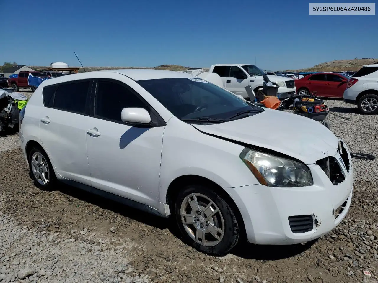 2010 Pontiac Vibe VIN: 5Y2SP6E06AZ420486 Lot: 56232515