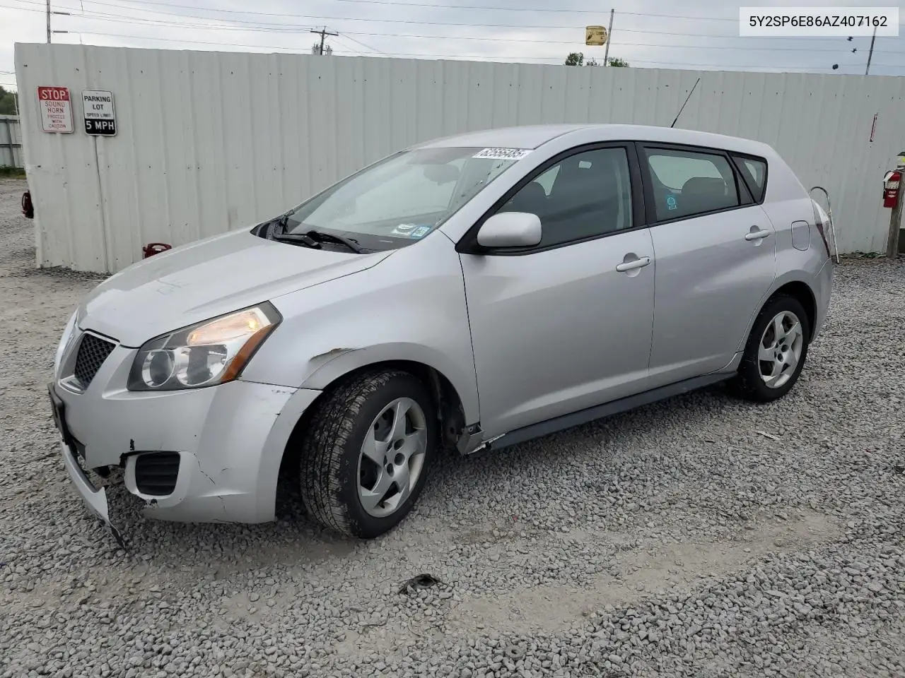 2010 Pontiac Vibe VIN: 5Y2SP6E86AZ407162 Lot: 62556485