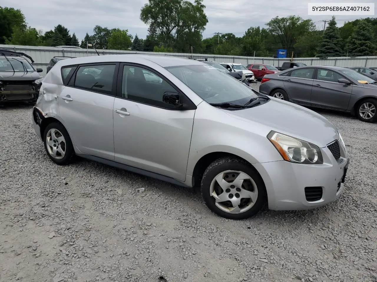 2010 Pontiac Vibe VIN: 5Y2SP6E86AZ407162 Lot: 62556485