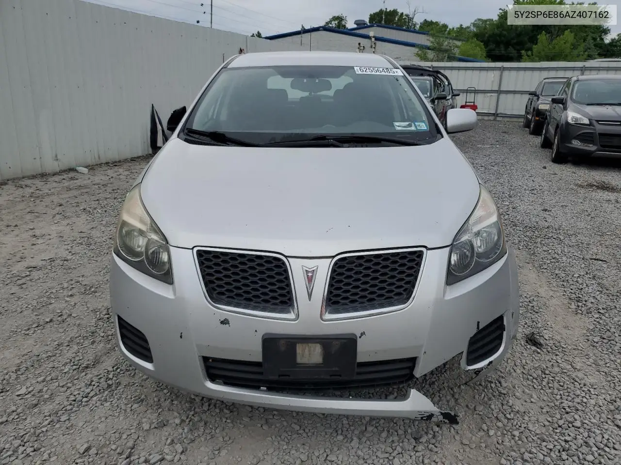 2010 Pontiac Vibe VIN: 5Y2SP6E86AZ407162 Lot: 62556485