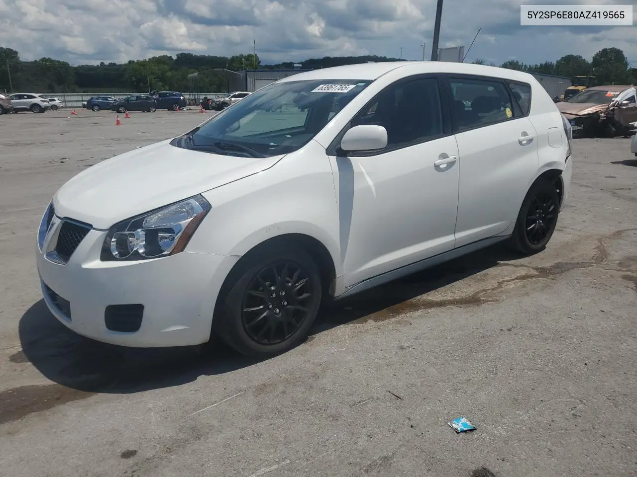 2010 Pontiac Vibe VIN: 5Y2SP6E80AZ419565 Lot: 63961765