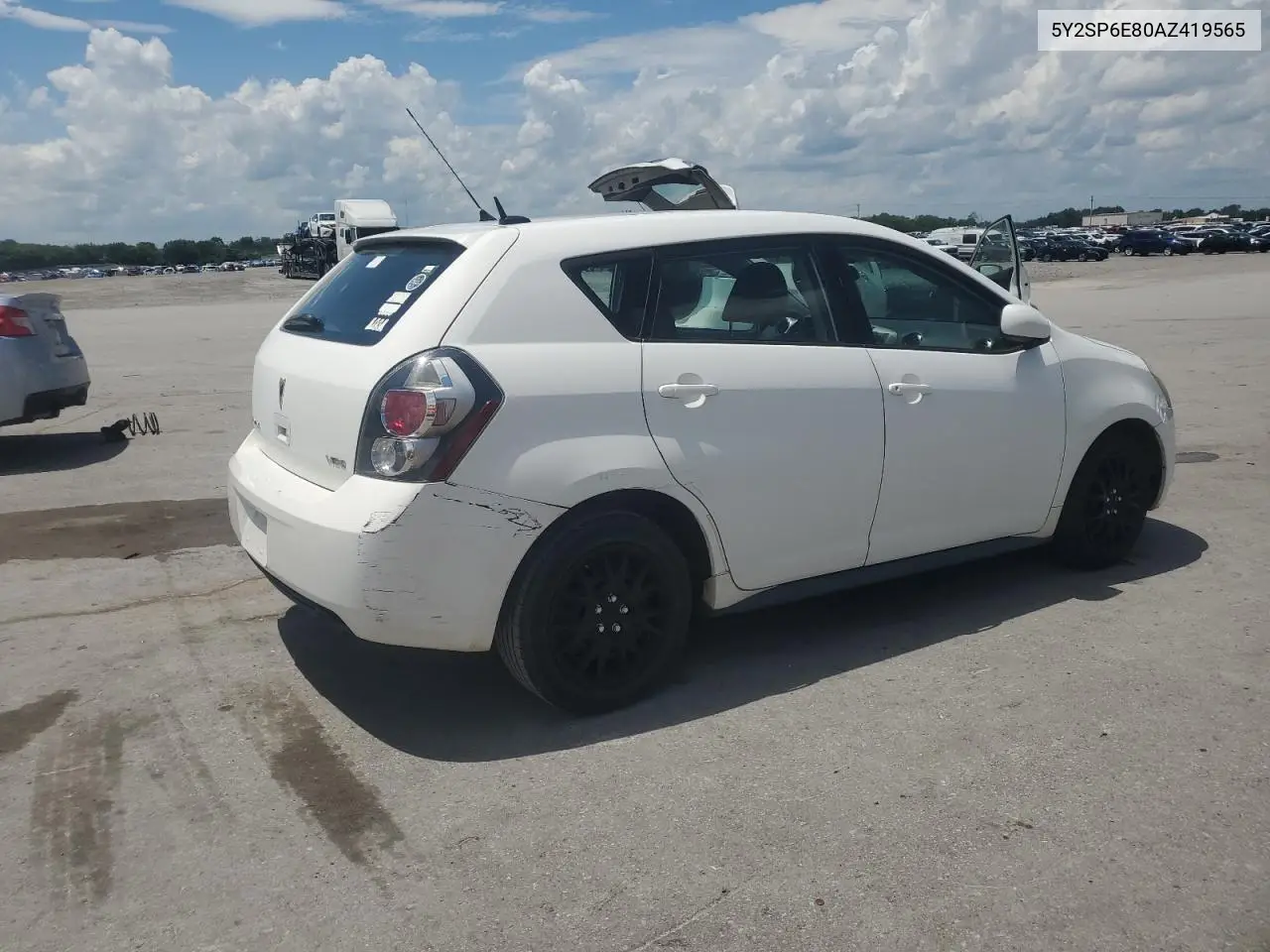 2010 Pontiac Vibe VIN: 5Y2SP6E80AZ419565 Lot: 63961765