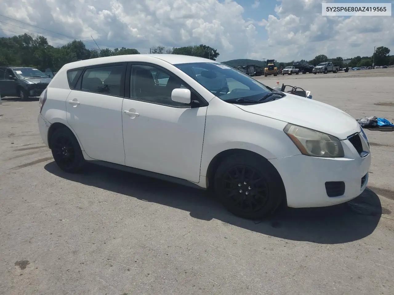 2010 Pontiac Vibe VIN: 5Y2SP6E80AZ419565 Lot: 63961765