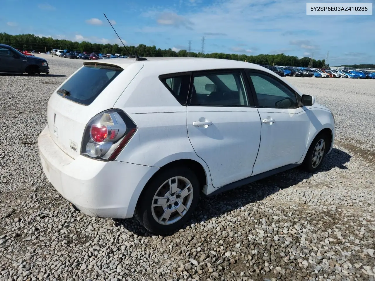 2010 Pontiac Vibe VIN: 5Y2SP6E03AZ410286 Lot: 64865645