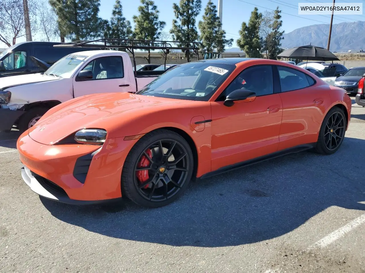 2024 Porsche Taycan Gts VIN: WP0AD2Y16RSA47412 Lot: 49727465
