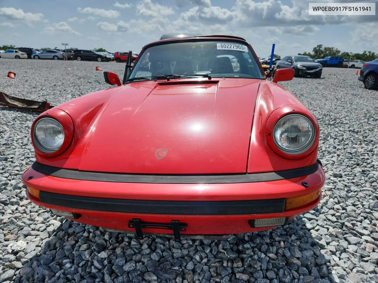 1985 Porsche 911 Carrera VIN: WP0EB0917FS161941 Lot: 60227965
