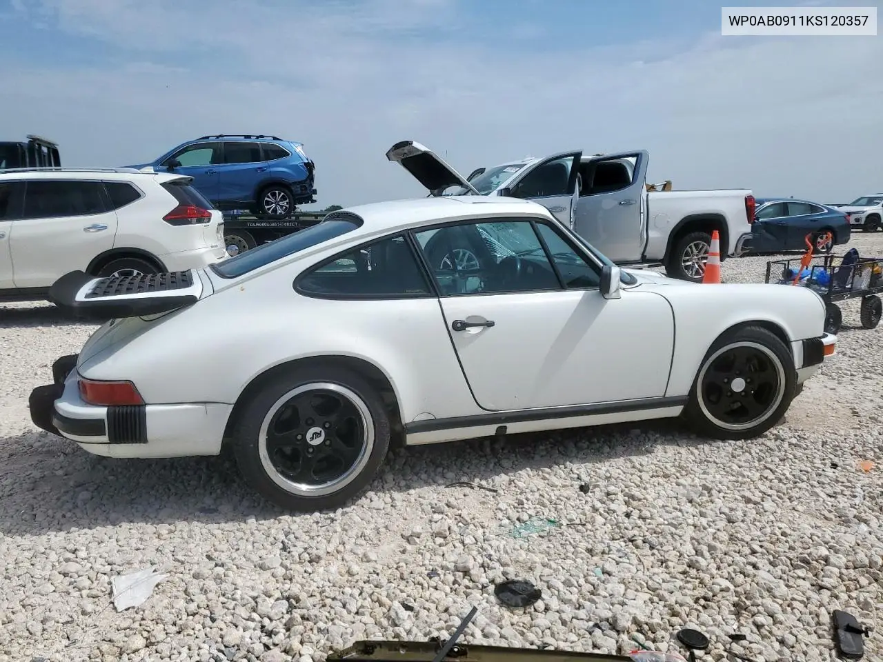 1989 Porsche 911 Carrera VIN: WP0AB0911KS120357 Lot: 61391995