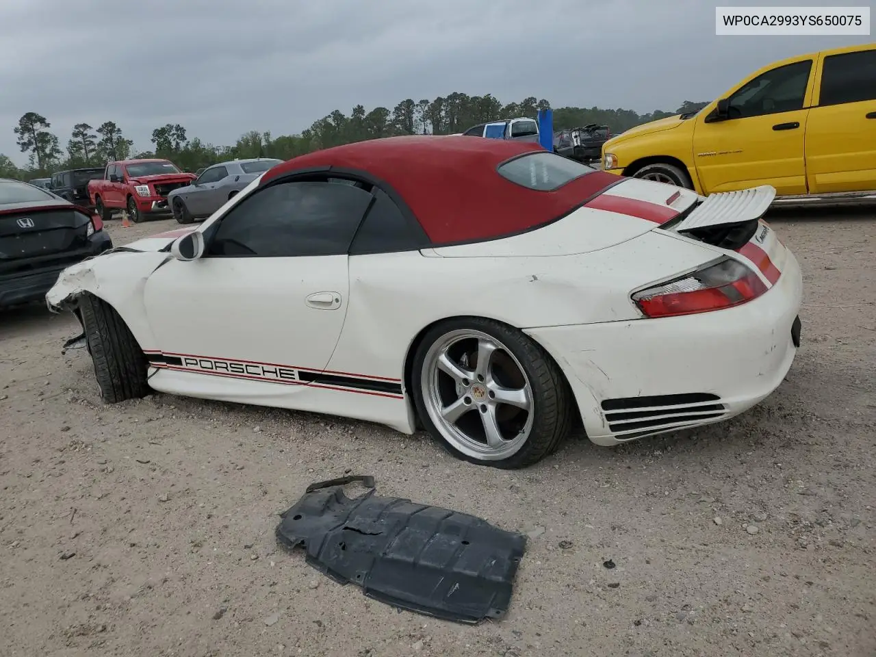 2000 Porsche 911 Carrera 2 VIN: WP0CA2993YS650075 Lot: 51613275