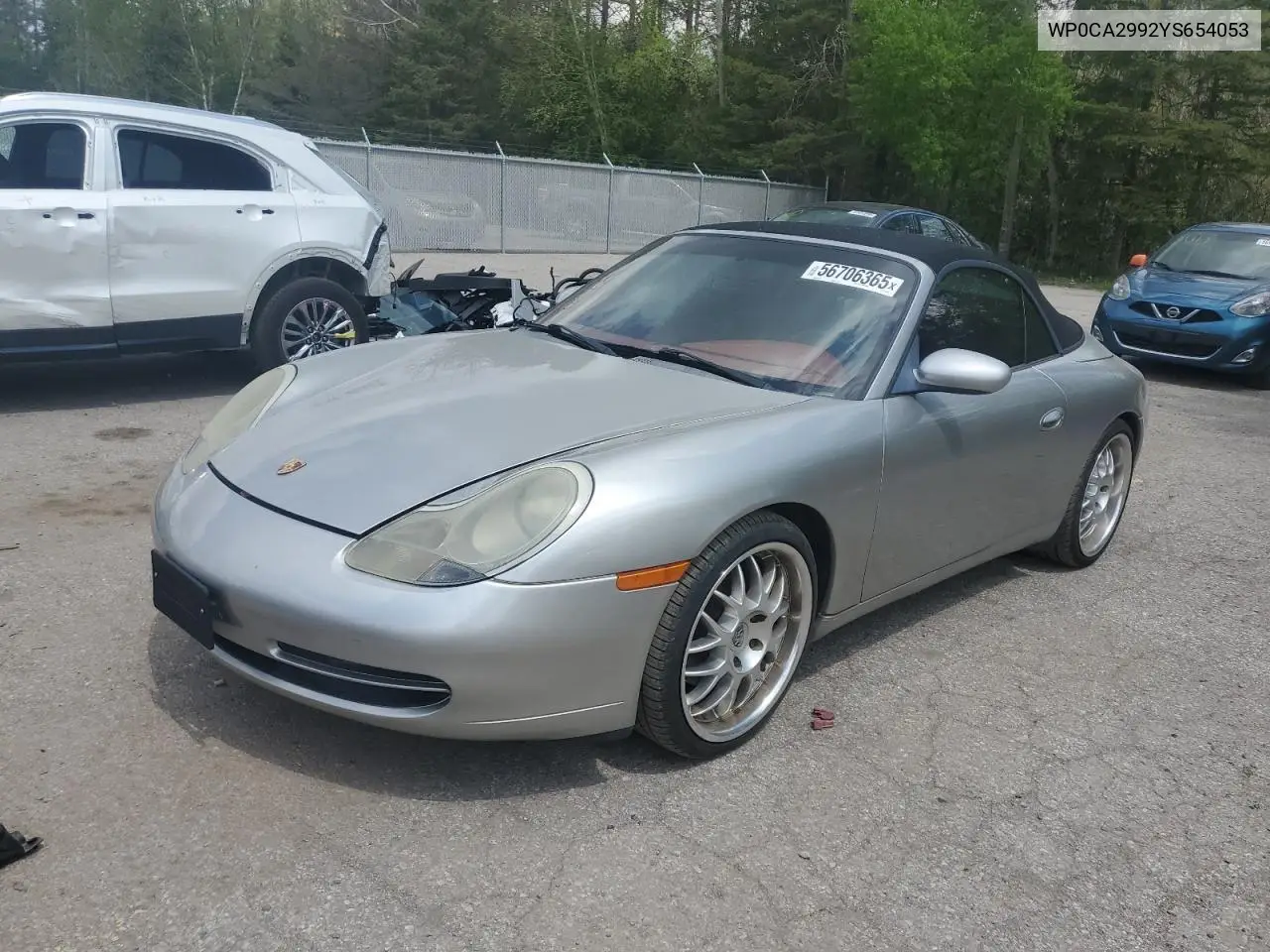 2000 Porsche 911 Carrera 2 VIN: WP0CA2992YS654053 Lot: 56706365